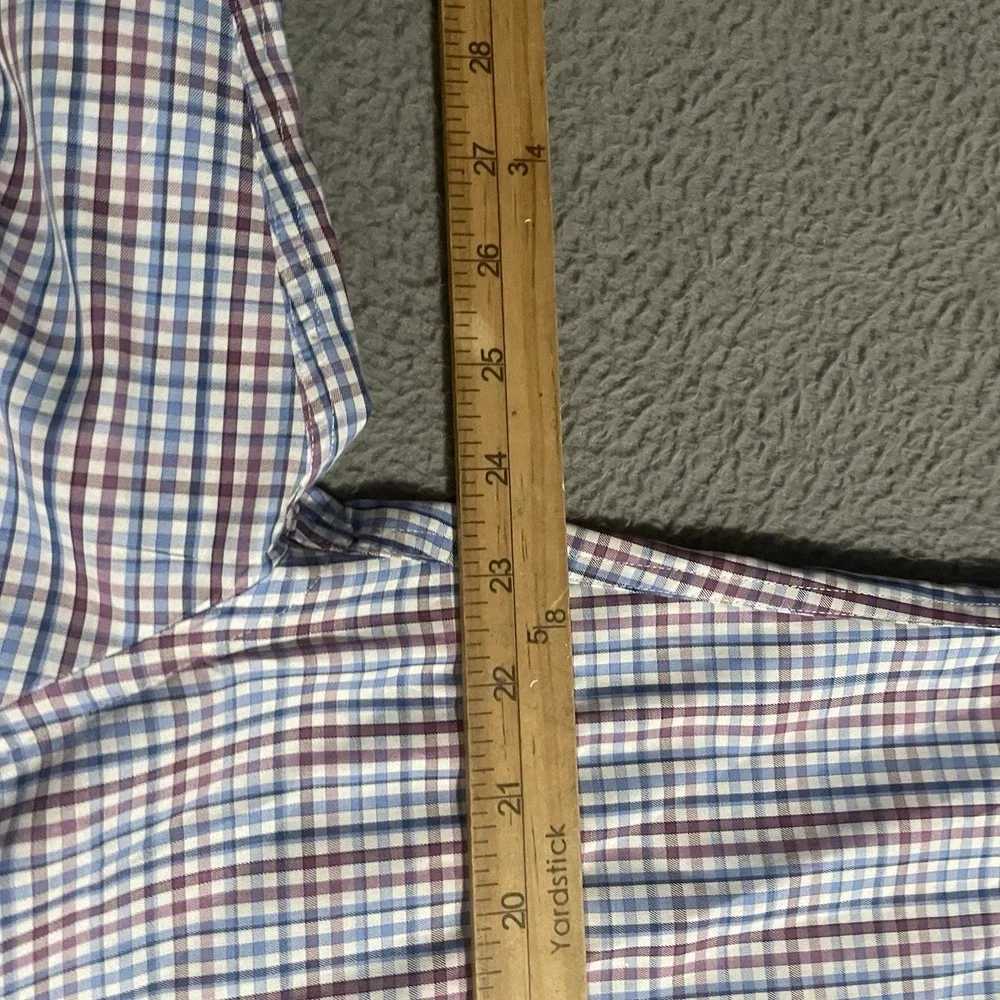 Peter Millar Shirt‎ Mens Large Check Long sleeve Button Up Preppy Casual Comfort
